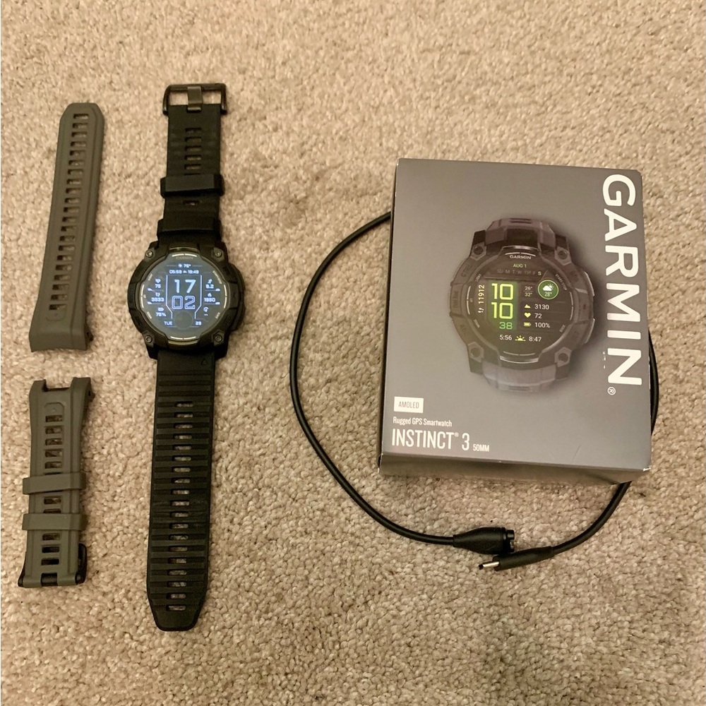 Garmin Instinct 3 Smartwatch - Black